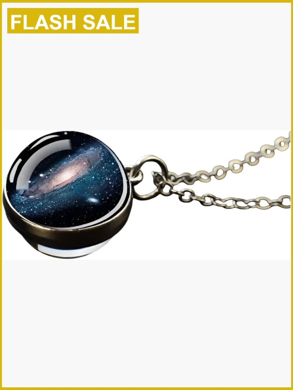 925 Sterling Silver Planet Necklace Solar System Universe Space Moon Sun Earth